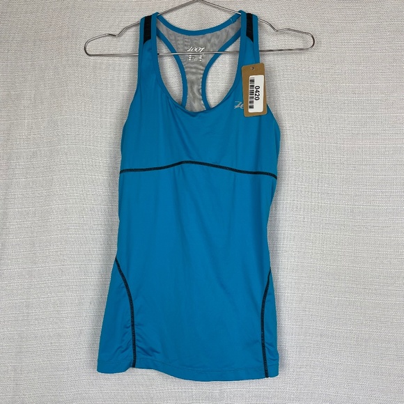 Zoot Women's Size Medium Blue Poly Blend Cycling Tank Top #420 - Picture 1 of 3